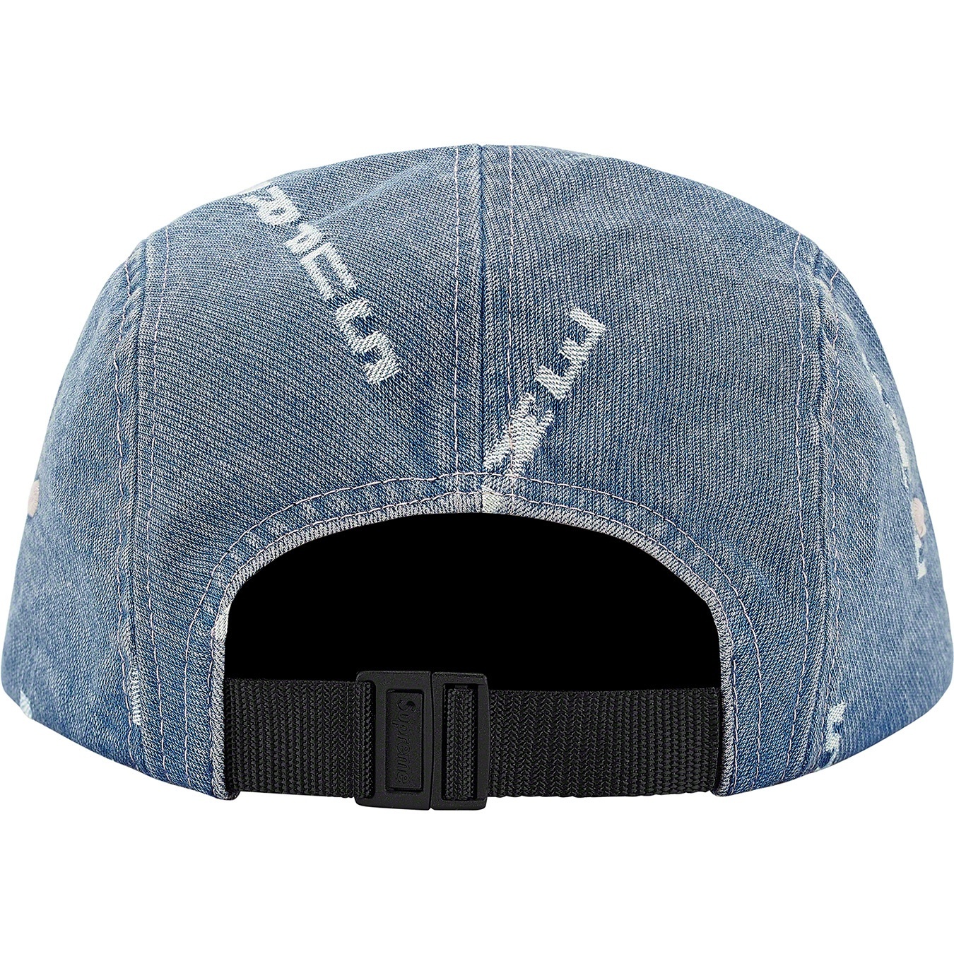 Logo Stripe Jacquard Denim Camp Cap view 3